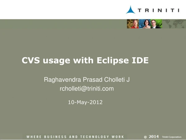 CVS usage with Eclipse IDE