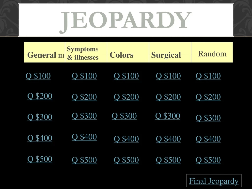 jeopardy