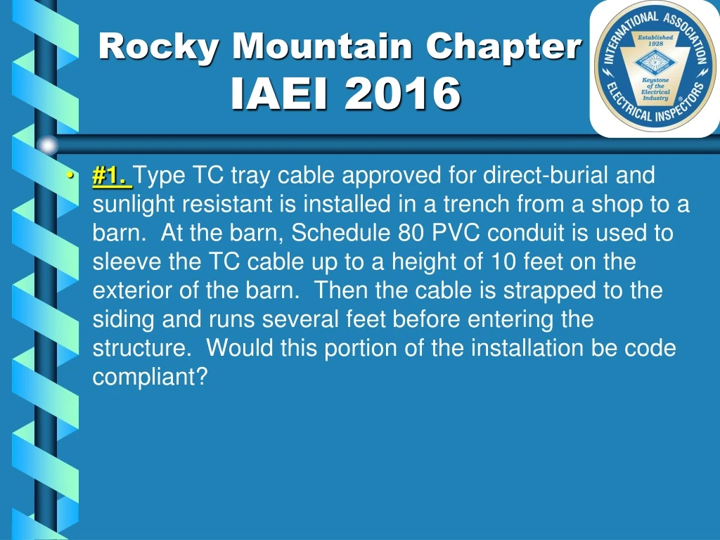 rocky mountain chapter iaei 2016