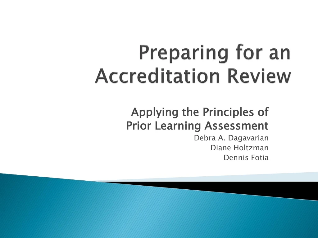 preparing for an accreditation review
