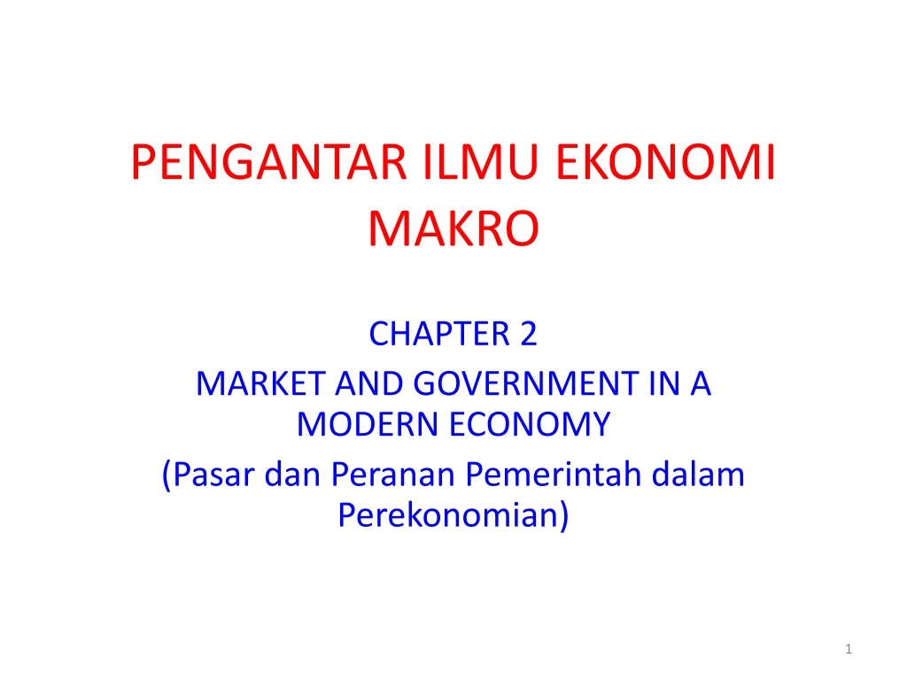 pengantar ilmu ekonomi makro