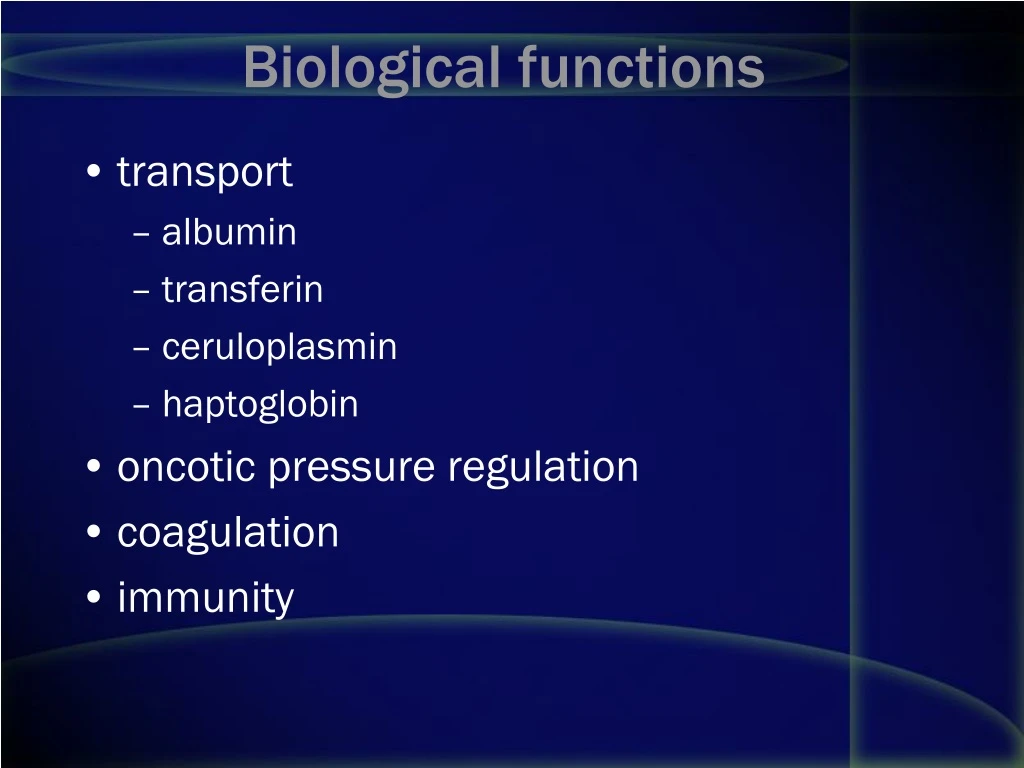 biological functions