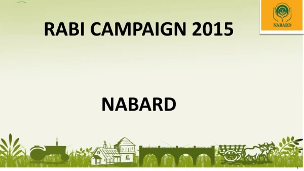 RABI CAMPAIGN 2015 NABARD