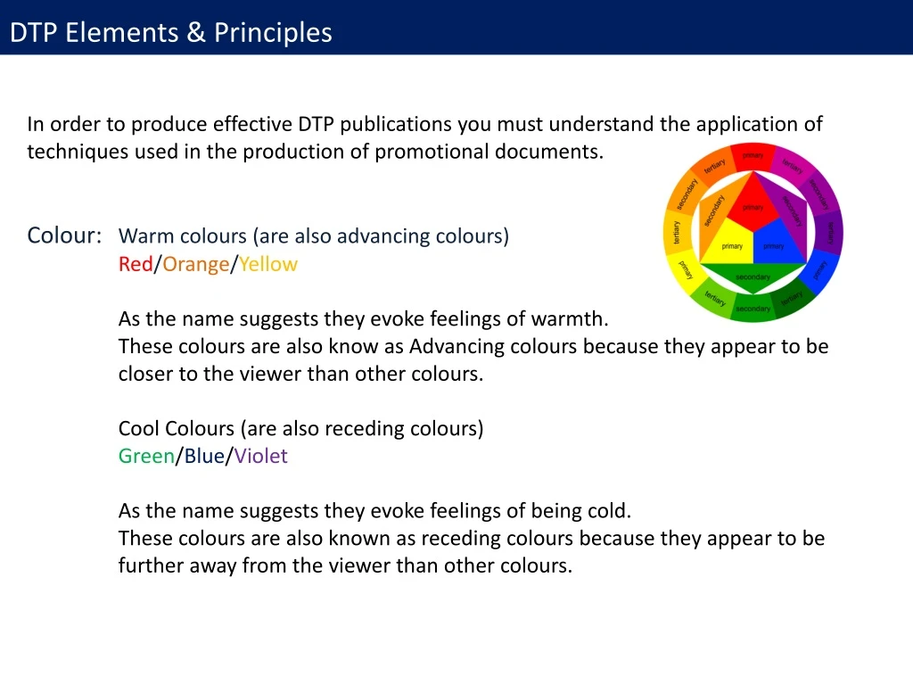 dtp elements principles