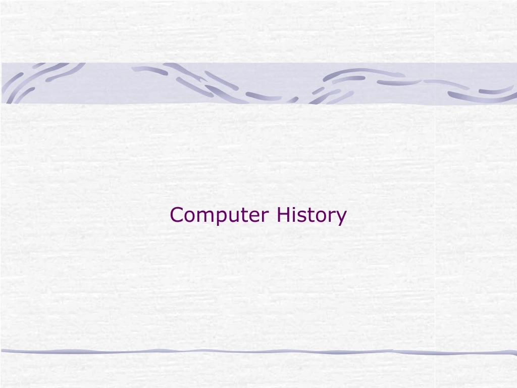 computer history