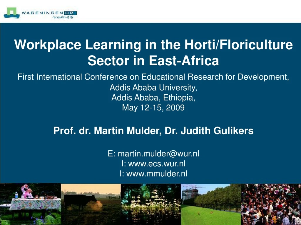 workplace learning in the horti floriculture