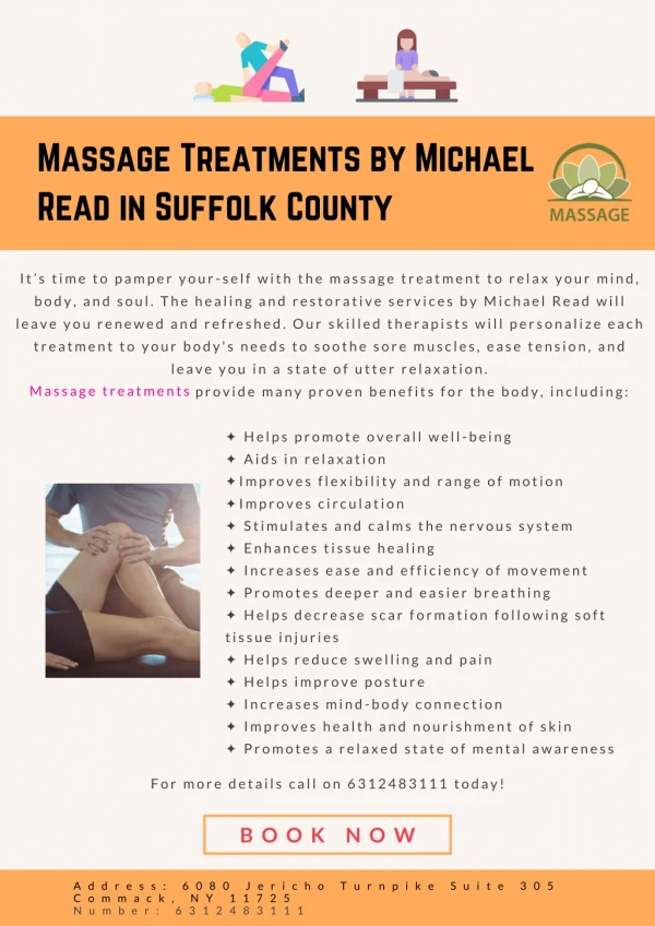 Massage Treatments by Michael Read in Suffolk County