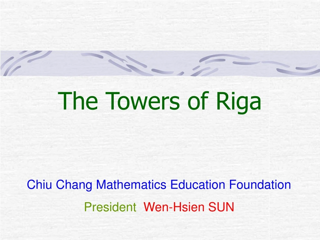 the towers of riga