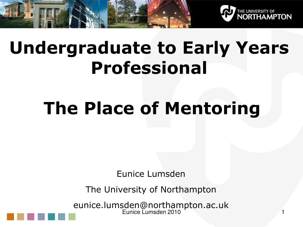 undergraduate to early years professional the place of mentoring