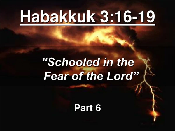 Habakkuk 3:16-19