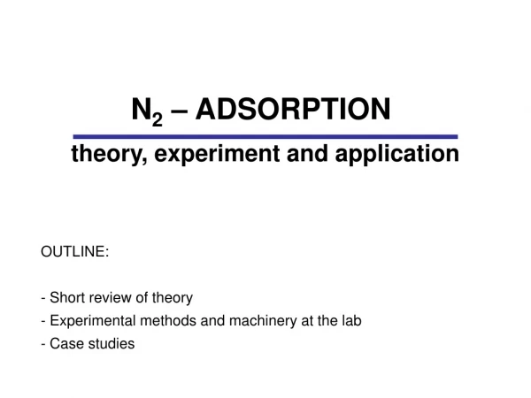 OUTLINE:  Short review of theory  Experimental methods and machinery at the lab  Case studies