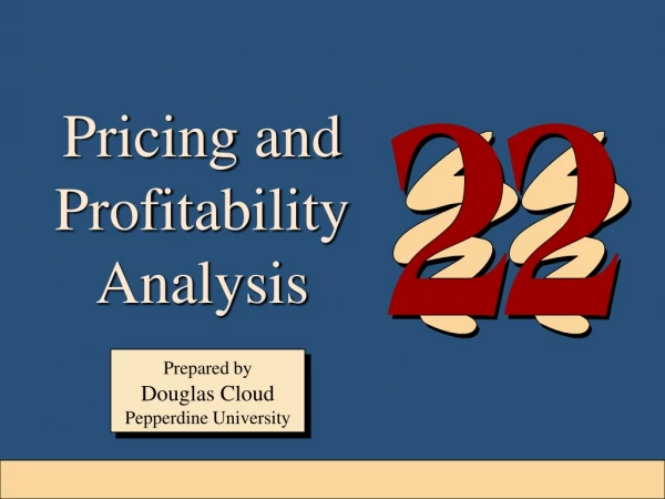 Pricing and Profitability Analysis
