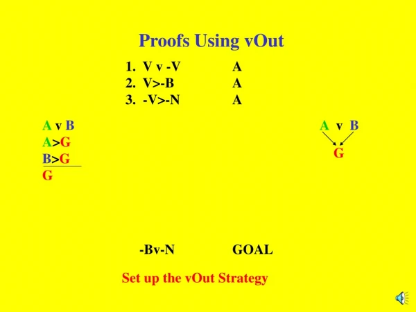 Proofs Using vOut