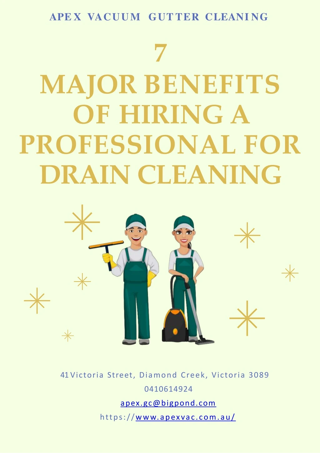 7 major benefits of hiring a professional for drain cleaning