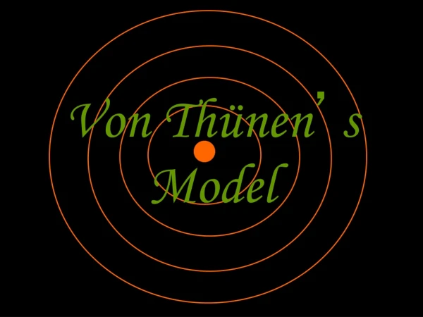 Von Thünen ’ s Model