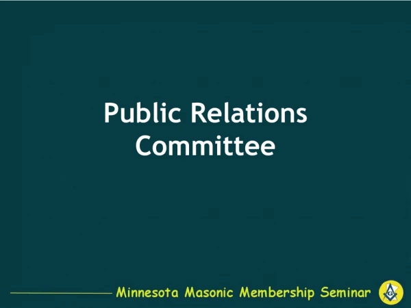 Public Relations  Committee