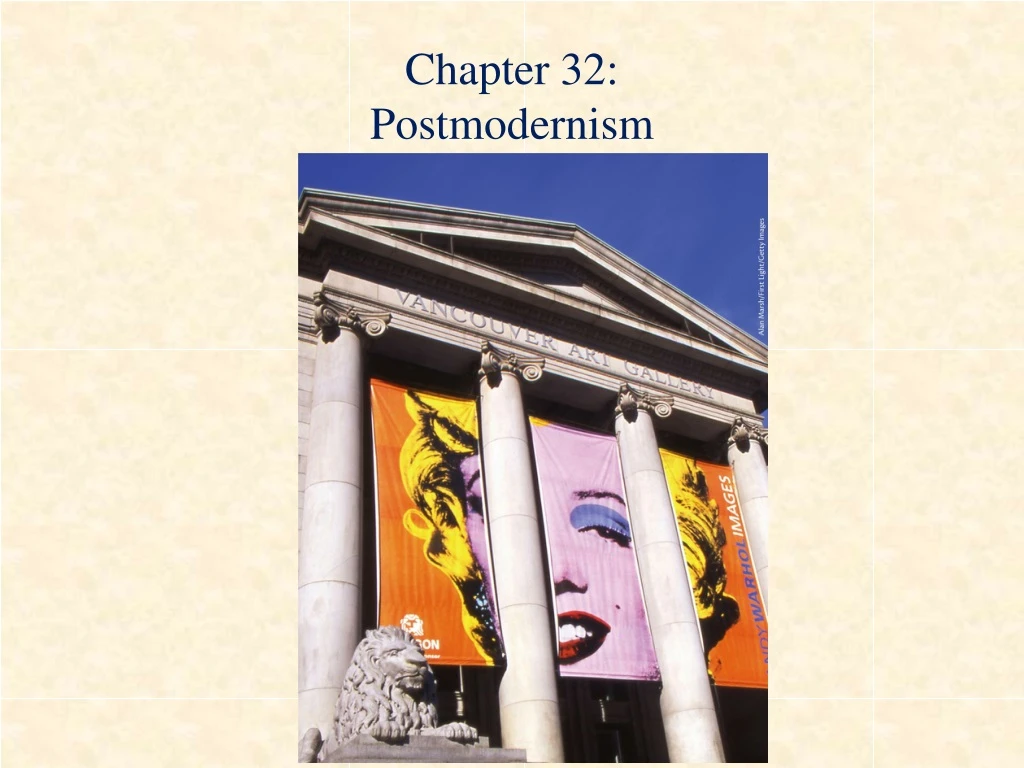 chapter 32 postmodernism