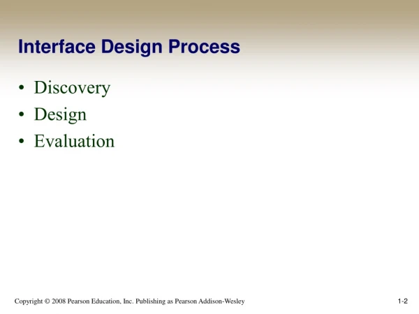 Interface Design Process