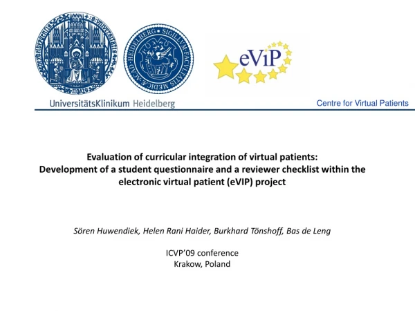 Evaluation of curricular integration of virtual patients: