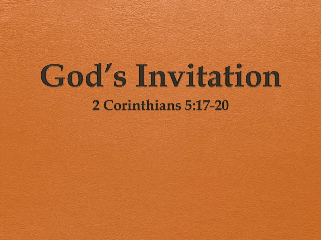 god s invitation