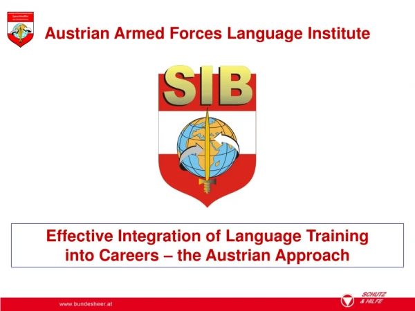 Effective Integration of Language Training  into Careers – the Austrian Approach