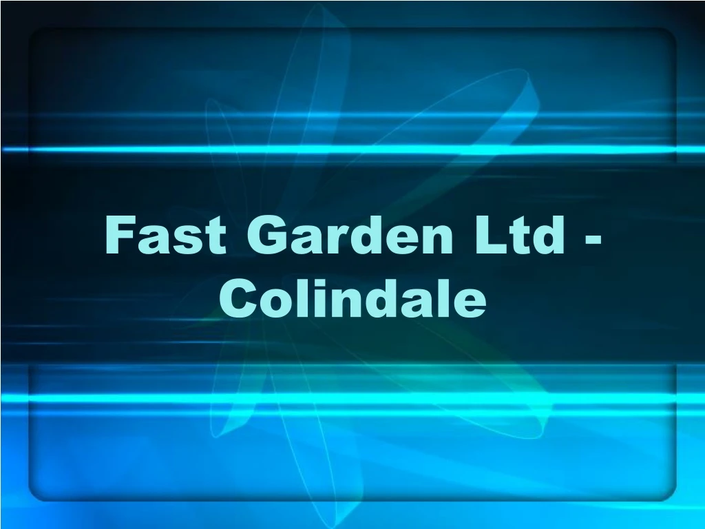 fast garden ltd colindale