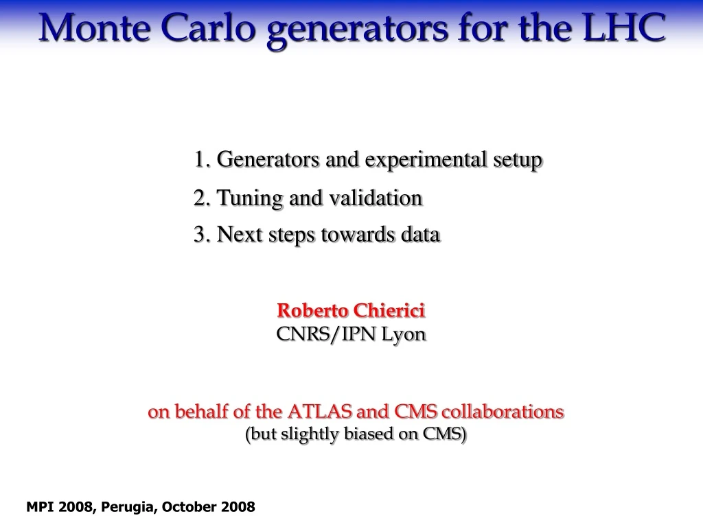 monte carlo generators for the lhc