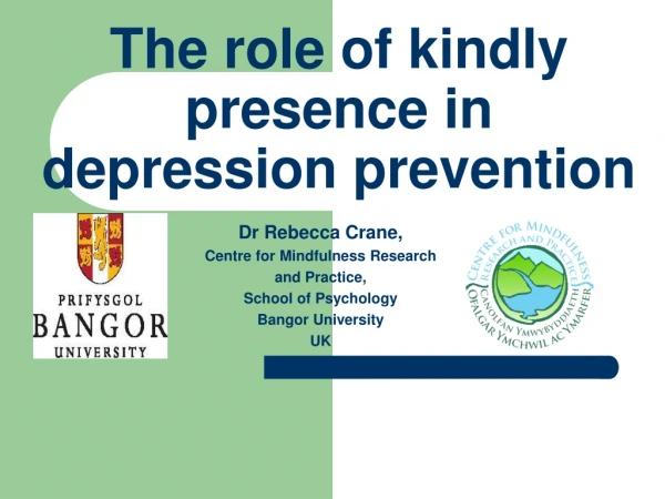The role of kindly presence in depression prevention