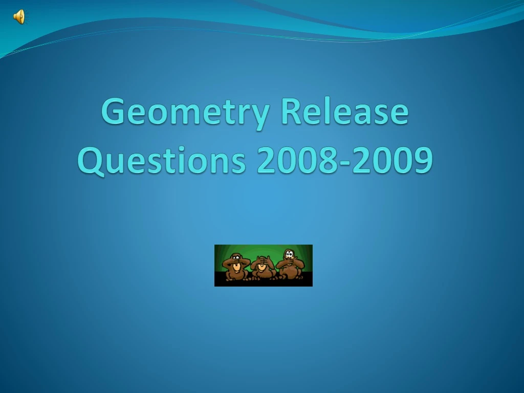 geometry release questions 2008 2009