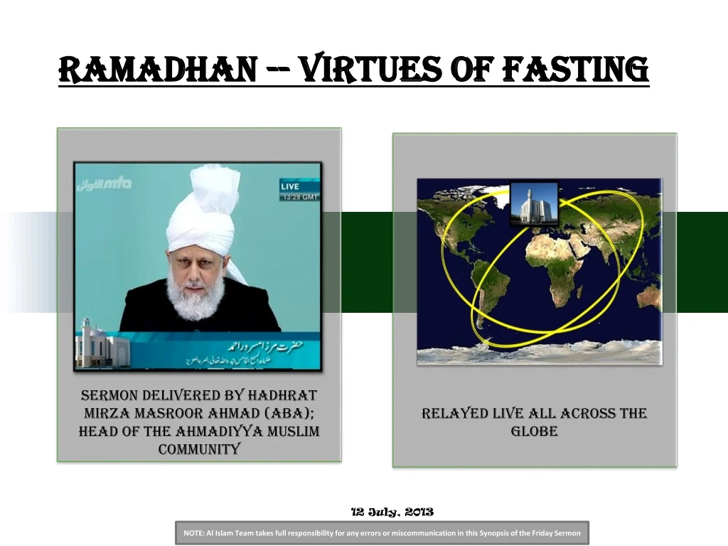 ramadhan virtues of fasting