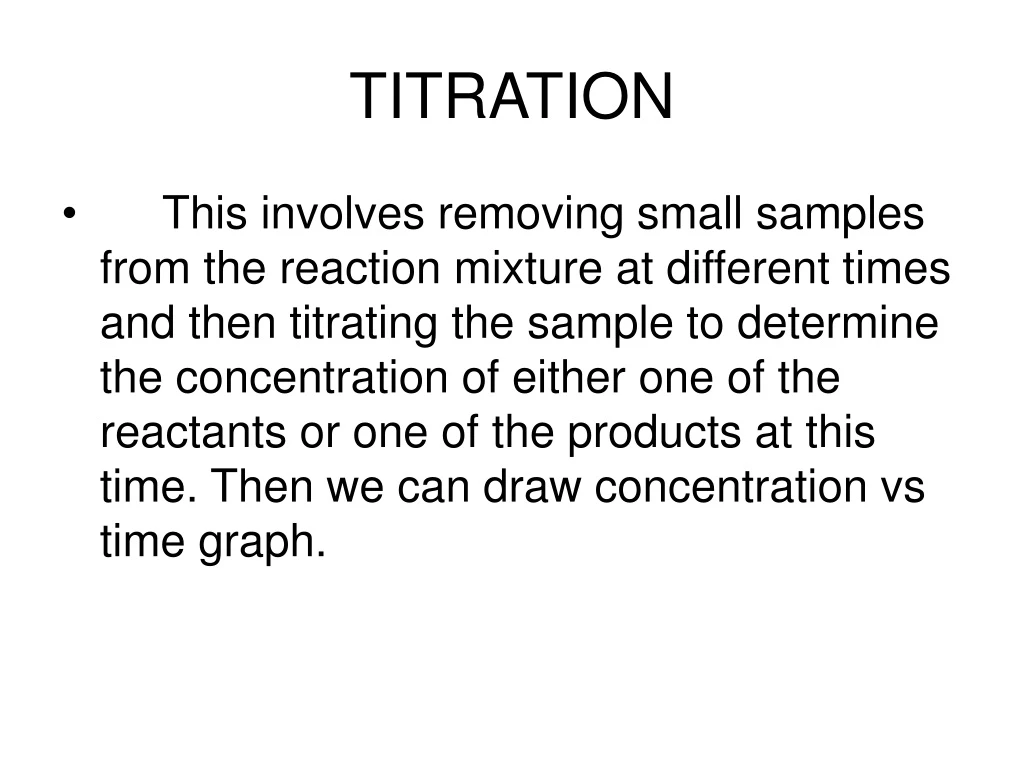 titration