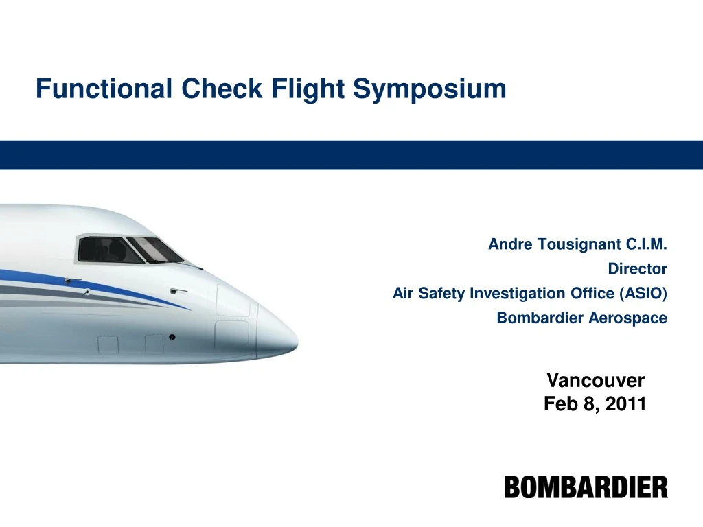 functional check flight symposium