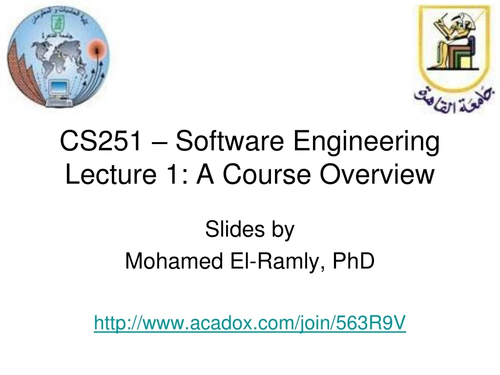 cs251 software engineering lecture 1 a course overview