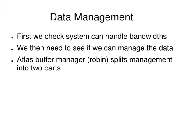 Data Management