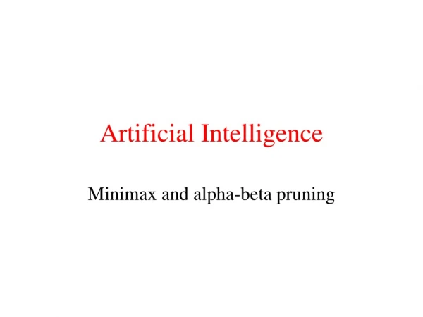 Artificial Intelligence