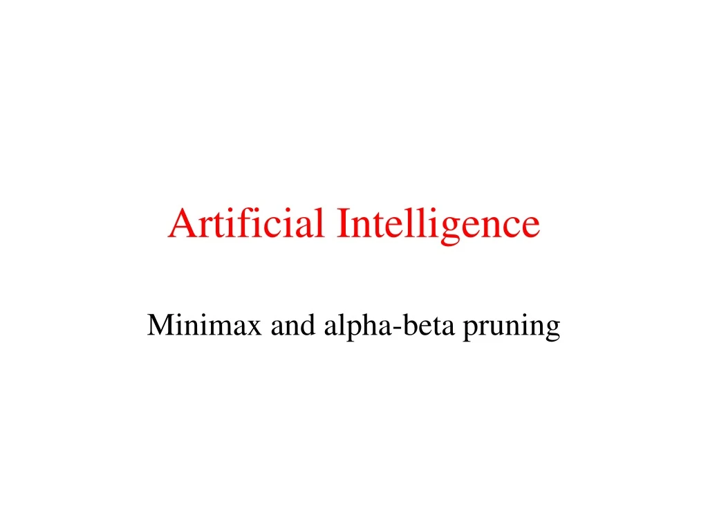 artificial intelligence