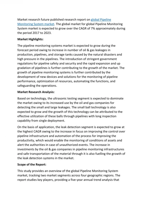 market research future published research report