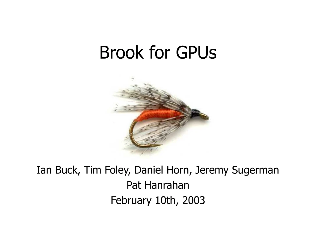 brook for gpus