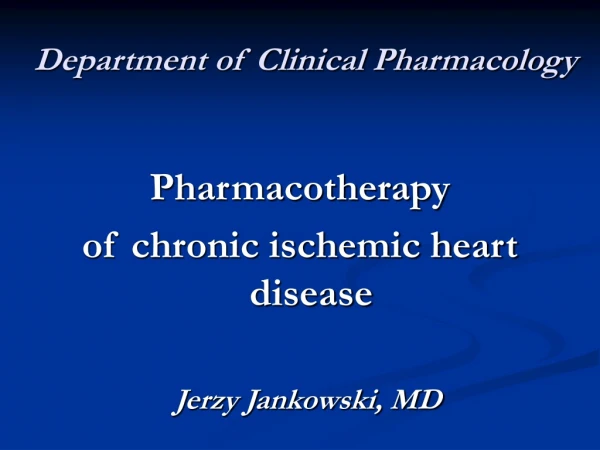 Department of Clinical Pharmacology