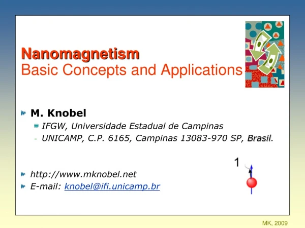 Nanomagnetism Basic Concepts and Applications