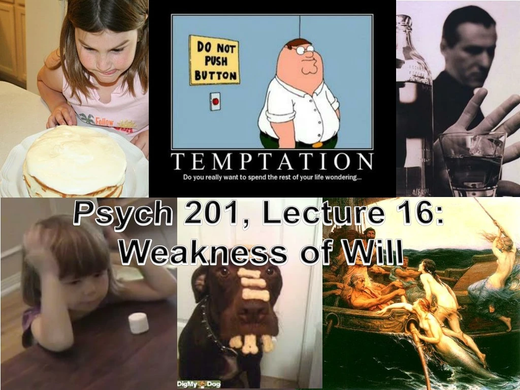 psych 201 lecture 16 weakness of will