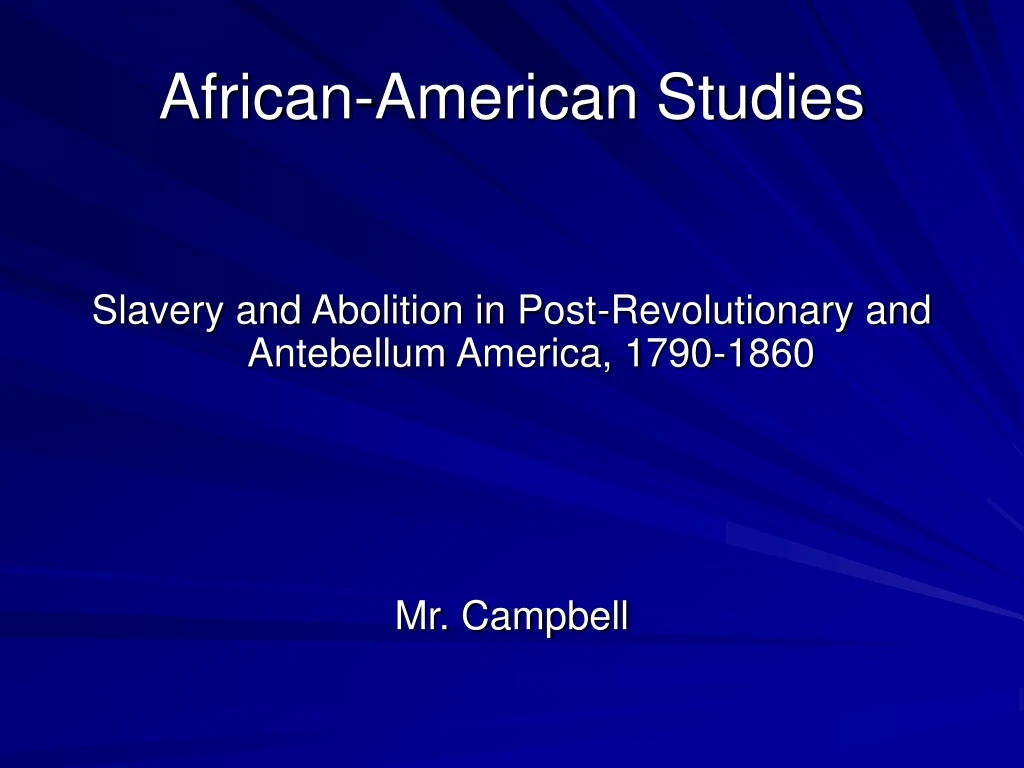 african american studies