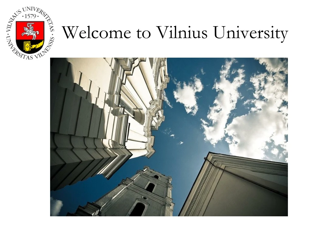 welcome to vilnius university