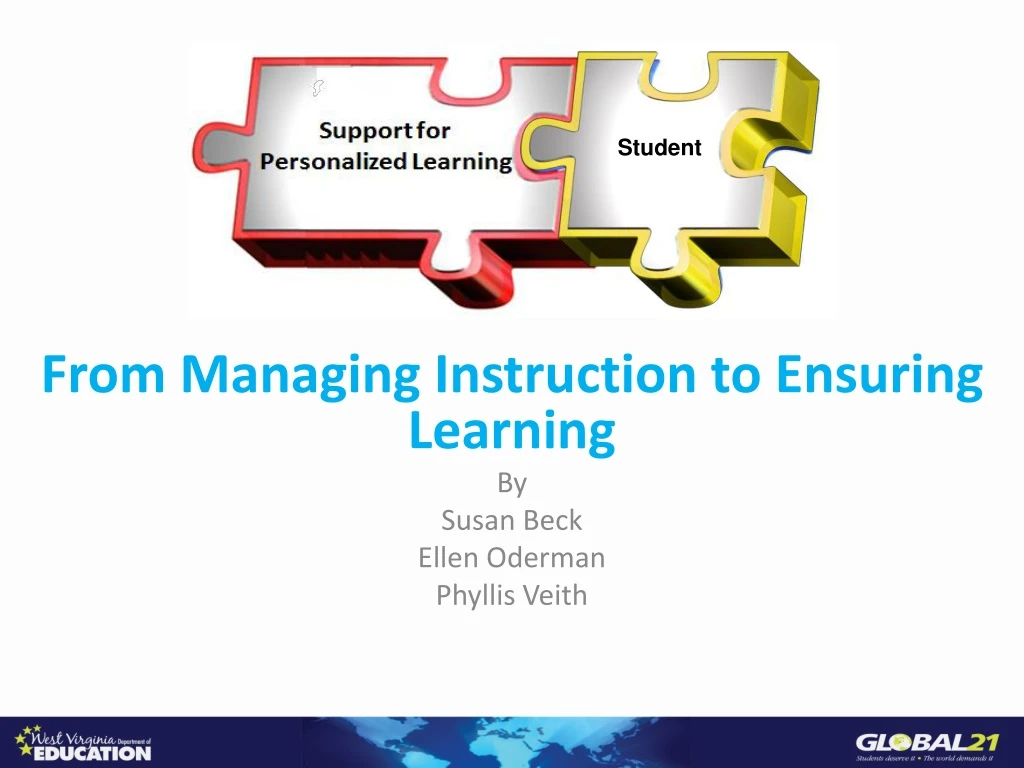 from managing instruction to ensuring learning by susan beck ellen oderman phyllis veith