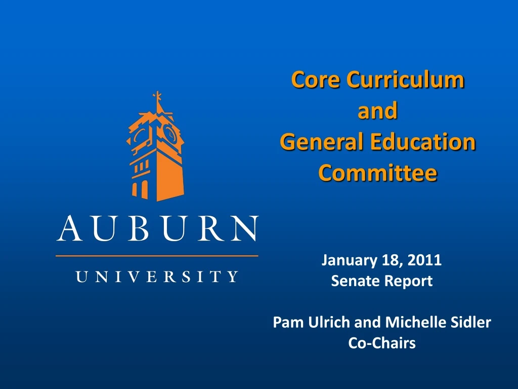 core curriculum and general education committee