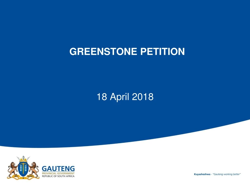 greenstone petition