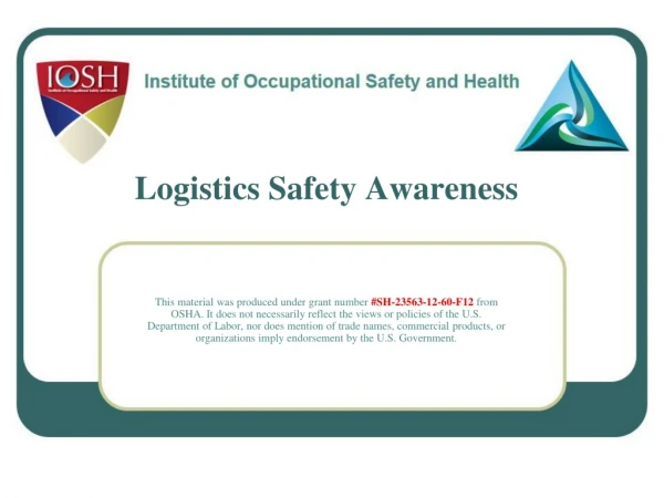 Logistics Safety Awareness