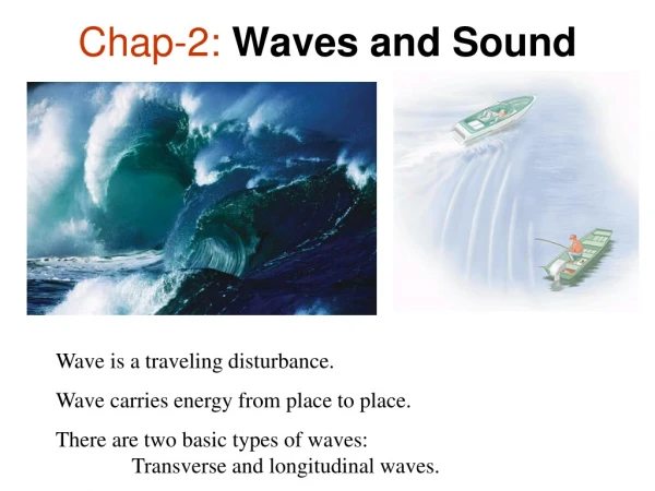 Chap-2:  Waves and Sound