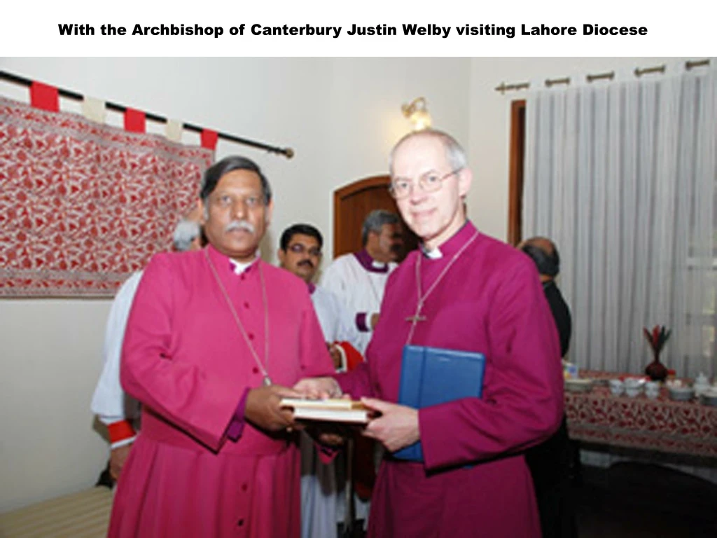 with the archbishop of canterbury justin welby visiting lahore diocese