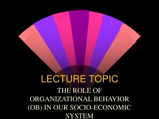 LECTURE TOPIC - slide 1